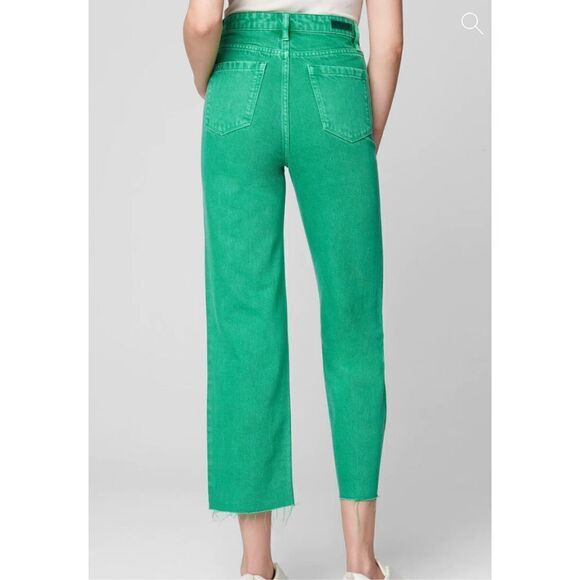 Blank NYC THE BAXTER IN FEELIN' LUCKY Jeans Green Size 27 Nwt - Picture 2 of 10